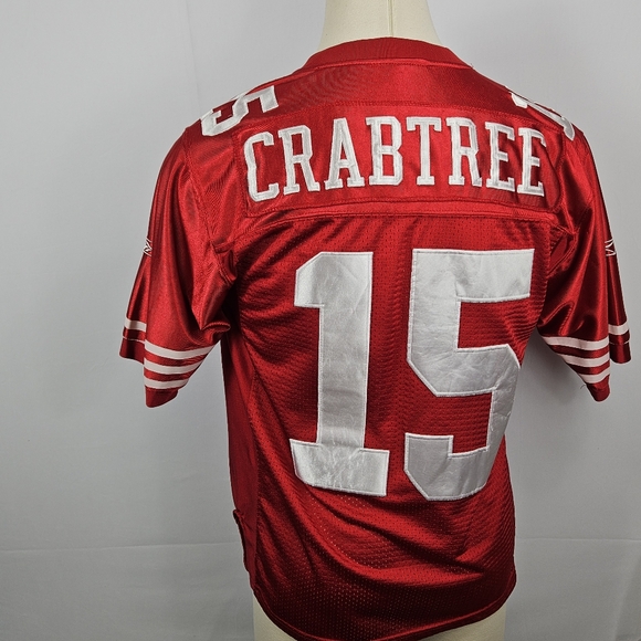 Vintage 49ers Crabtree #15 onfield Reebok Jersey size 48 /mens medium - Picture 13 of 14